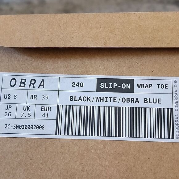 Men's Obra 240 Slip On black and blue NWT - Picture 6 of 6